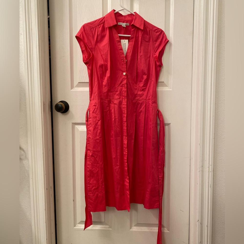 Banana Republic Red Midi Dress